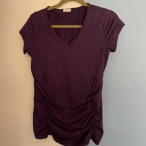 Pink Lotus rusched tshirt